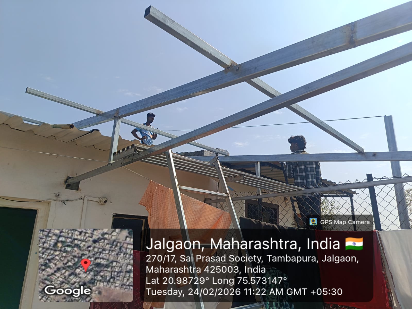 Solar Panel Frame Installation